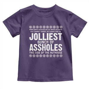 Funny Christmas Vacation Jolliest Bunch Of Assholes Toddler T Shirt Xmas Movie TS11 Purple Print Your Wear