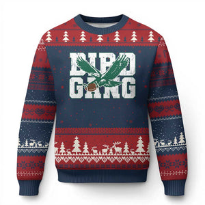 PFE Football Lovers Game Day Ugly Christmas Sweater TS11 Navy Red Print Your Wear