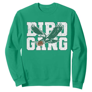 Bird Gang Sweatshirt Philadelphia Fan American Football Eagle Game Day TS11 Irish Green Print Your Wear