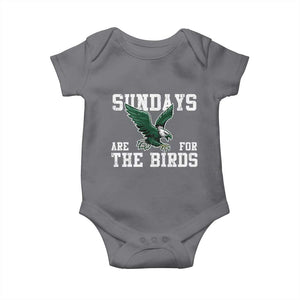 Funny Sundays Are For The Bird Baby Onesie American Football Lovers TS11 Charcoal Print Your Wear