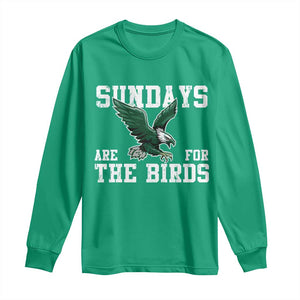 Funny Sundays Are For The Bird Long Sleeve Shirt American Football Lovers TS11 Irish Green Print Your Wear