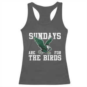 Funny Sundays Are For The Bird Racerback Tank Top American Football Lovers TS11 Dark Heather Print Your Wear