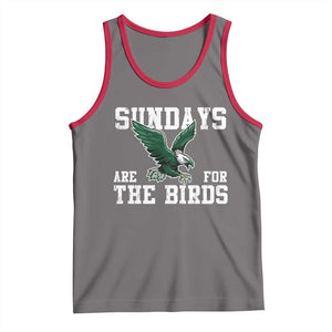 Funny Sundays Are For The Bird Tank Top American Football Lovers TS11 Deep Heather Red Print Your Wear