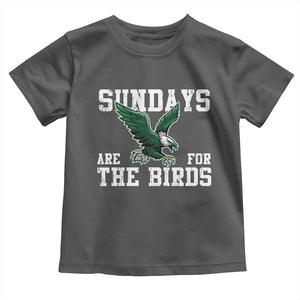 Funny Sundays Are For The Bird Toddler T Shirt American Football Lovers TS11 Dark Heather Print Your Wear