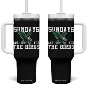 Funny Sundays Are For The Bird Tumbler With Handle American Football Lovers TS11 One Size: 40 oz Black Print Your Wear