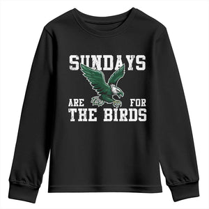 Funny Sundays Are For The Bird Youth Sweatshirt American Football Lovers TS11 Black Print Your Wear