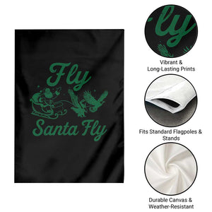 Funny Fly Santa Fly Garden Flag Christmas Football PFE TS11 Print Your Wear