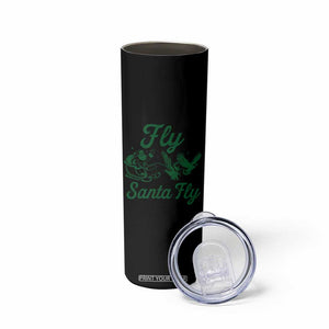 Funny Fly Santa Fly Skinny Tumbler Christmas Football PFE TS11 Print Your Wear
