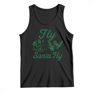 Funny Fly Santa Fly Tank Top Christmas Football PFE TS11 Black Print Your Wear