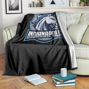 IFC Game Day Throw Blanket Blue Football Lover Equine Shoe TS11 Print Your Wear