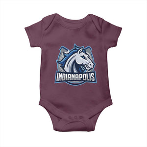 IFC Game Day Baby Onesie Blue Football Lover Equine Shoe TS11 Maroon Print Your Wear