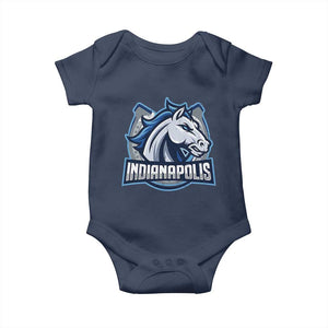 IFC Game Day Baby Onesie Blue Football Lover Equine Shoe TS11 Navy Print Your Wear