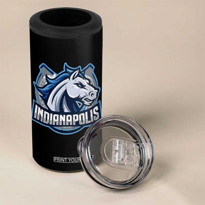 IFC Game Day 4 in 1 Can Cooler Tumbler Blue Football Lover Equine Shoe TS11 Print Your Wear