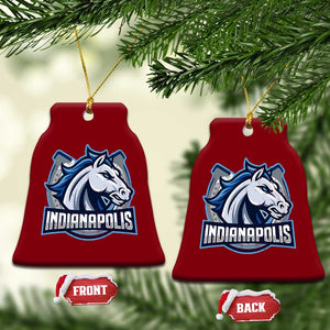 IFC Game Day Ceramic Ornament Blue Football Lover Equine Shoe TS11 Print Your Wear