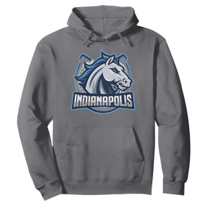 IFC Game Day Hoodie Blue Football Lover Equine Shoe TS11 Charcoal Print Your Wear