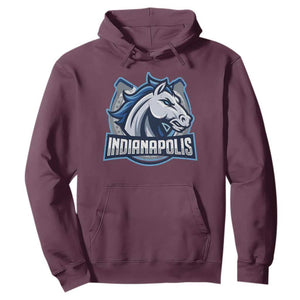 IFC Game Day Hoodie Blue Football Lover Equine Shoe TS11 Maroon Print Your Wear
