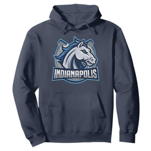 IFC Game Day Hoodie Blue Football Lover Equine Shoe TS11 Navy Print Your Wear
