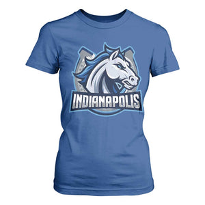 IFC Game Day T Shirt For Women Blue Football Lover Equine Shoe TS11 Royal Blue Print Your Wear
