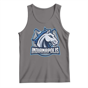 IFC Game Day Tank Top Blue Football Lover Equine Shoe TS11 Deep Heather Print Your Wear