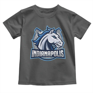 IFC Game Day Toddler T Shirt Blue Football Lover Equine Shoe TS11 Dark Heather Print Your Wear