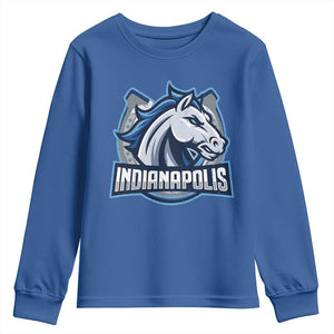 IFC Game Day Youth Sweatshirt Blue Football Lover Equine Shoe TS11 Royal Blue Print Your Wear