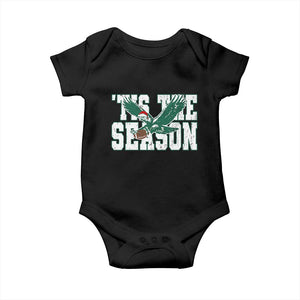 Christmas Football Lover Baby Onesie Green PFE Santa Hat Game Day TS11 Black Print Your Wear