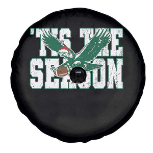 Christmas Football Lover Spare Tire Cover Green PFE Santa Hat Game Day TS11 Print Your Wear