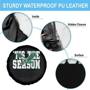 Christmas Football Lover Spare Tire Cover Green PFE Santa Hat Game Day TS11 Print Your Wear