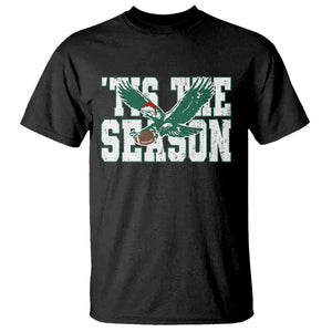 Christmas Football Lover T Shirt Green PFE Santa Hat Game Day TS11 Black Print Your Wear