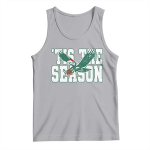 Christmas Football Lover Tank Top Green PFE Santa Hat Game Day TS11 Athletic Heather Print Your Wear
