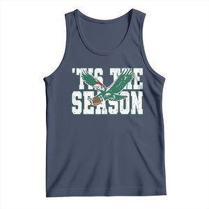 Christmas Football Lover Tank Top Green PFE Santa Hat Game Day TS11 Navy Print Your Wear