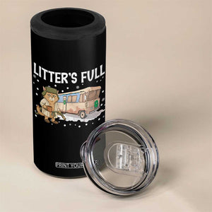 Funny Christmas Vacation Litter's Full Cat 4 in 1 Can Cooler Tumbler Xmas Movie TS11 Print Your Wear