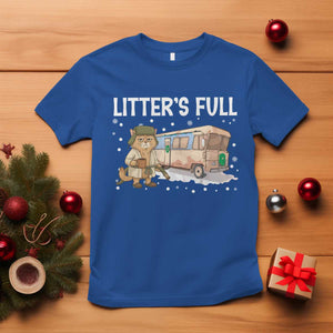 Funny Christmas Vacation Litter's Full Cat T Shirt Xmas Movie TS11 Royal Blue Print Your Wear