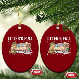 Funny Christmas Vacation Litter's Full Cat Ceramic Ornament Xmas Movie TS11 Print Your Wear