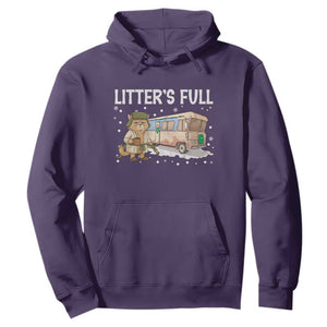 Funny Christmas Vacation Litter's Full Cat Hoodie Xmas Movie TS11 Purple Print Your Wear