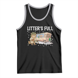 Funny Christmas Vacation Litter's Full Cat Tank Top Xmas Movie TS11 Black Athletic Heather Print Your Wear