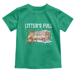 Funny Christmas Vacation Litter's Full Cat Toddler T Shirt Xmas Movie TS11 Irish Green Print Your Wear