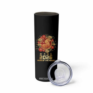 Chinese New Year 2026 Year of The Horse Skinny Tumbler Golden Zodiac Horse TS11 Print Your Wear