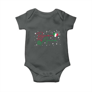 Funny Buon Anno Itlalian New Year Baby Onesie TS11 Dark Heather Print Your Wear