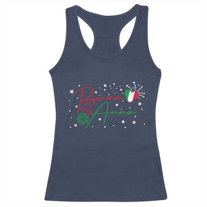 Funny Buon Anno Itlalian New Year Racerback Tank Top TS11 Navy Print Your Wear