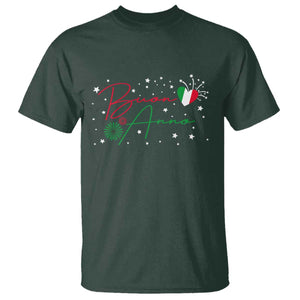 Funny Buon Anno Itlalian New Year T Shirt TS11 Dark Forest Green Print Your Wear