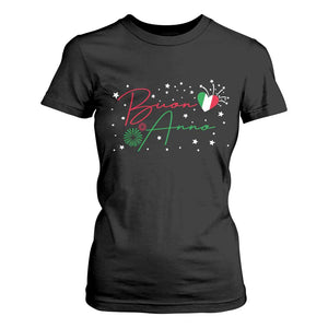 Funny Buon Anno Itlalian New Year T Shirt For Women TS11 Black Print Your Wear