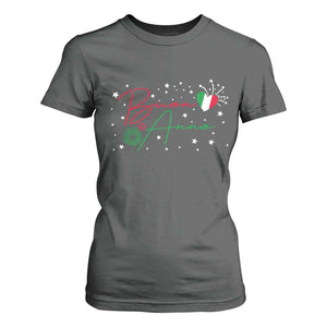 Funny Buon Anno Itlalian New Year T Shirt For Women TS11 Dark Heather Print Your Wear