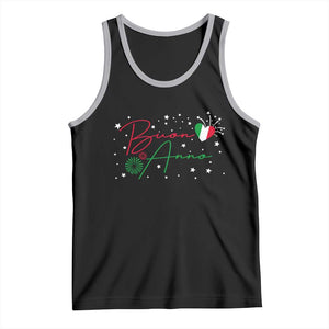 Funny Buon Anno Itlalian New Year Tank Top TS11 Black Athletic Heather Print Your Wear