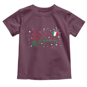 Funny Buon Anno Itlalian New Year Toddler T Shirt TS11 Maroon Print Your Wear