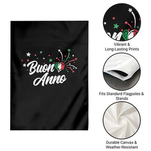 Funny Buon Anno Itlalian New Year Garden Flag Italy Heart TS11 Print Your Wear