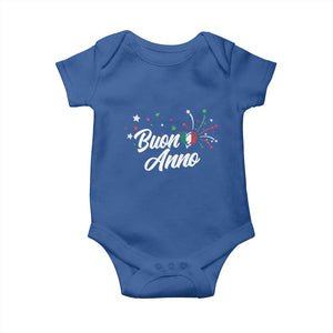 Funny Buon Anno Itlalian New Year Baby Onesie Italy Heart TS11 Royal Blue Print Your Wear