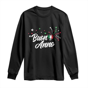Funny Buon Anno Itlalian New Year Long Sleeve Shirt Italy Heart TS11 Black Print Your Wear