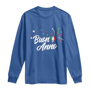 Funny Buon Anno Itlalian New Year Long Sleeve Shirt Italy Heart TS11 Royal Blue Print Your Wear
