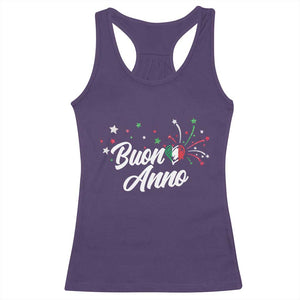Funny Buon Anno Itlalian New Year Racerback Tank Top Italy Heart TS11 Purple Print Your Wear
